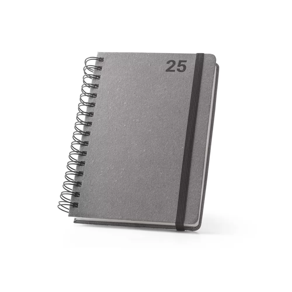 Agenda A5 Wire-o em Pele Reciclada Personalizada