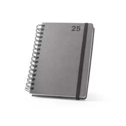 Agenda A5 Wire-o em Pele Reciclada Personalizada
