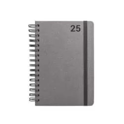 Agenda A5 Wire-o em Pele Reciclada Personalizada