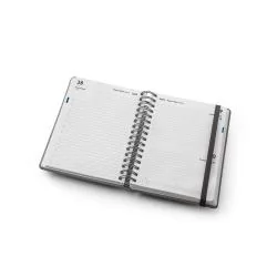 Agenda A5 Wire-o em Pele Reciclada Personalizada