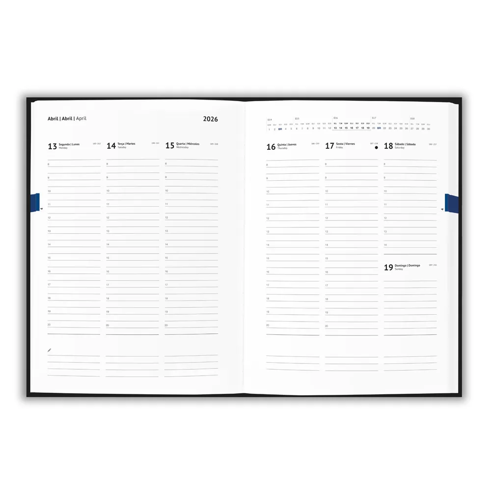 Agenda B5 em PU à Base de Água Personalizada