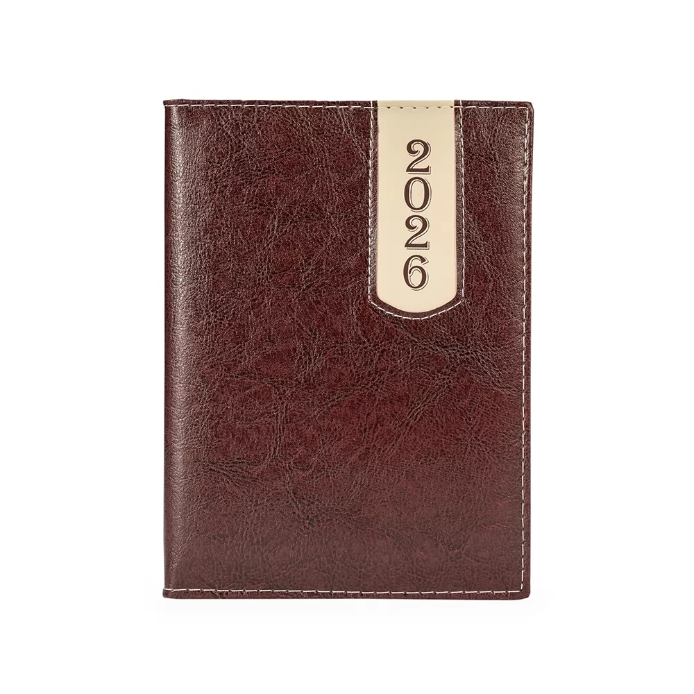 Agenda Couro Sintético 2026 Personalizada