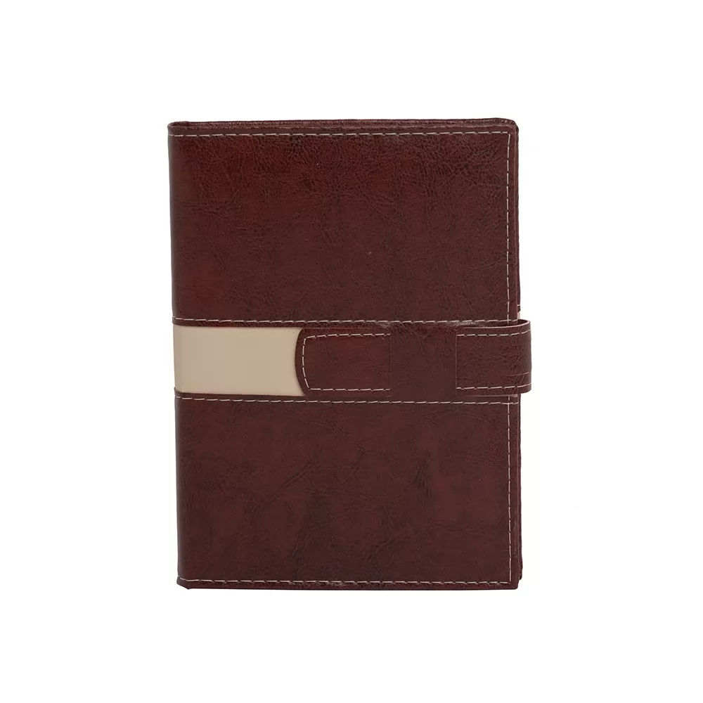 Agenda Diária 2026 com Fecho e Suporte pra Caneta Personalizada