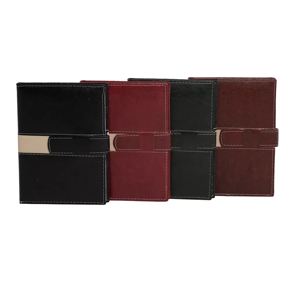 Agenda Diária 2026 com Fecho e Suporte pra Caneta Personalizada