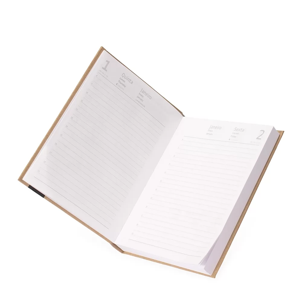 Agenda Diária 2026 Pequena Personalizada