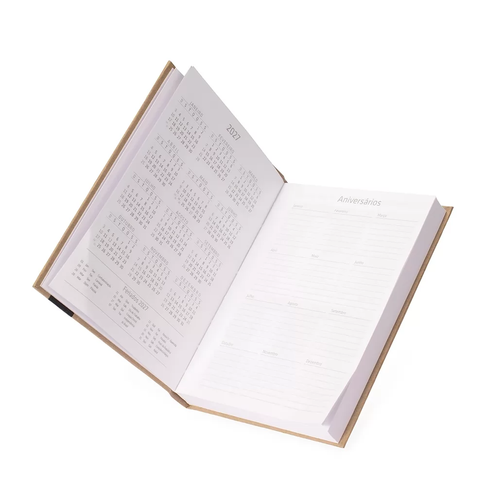 Agenda Diária 2026 Pequena Personalizada