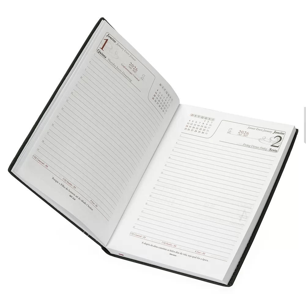 Agenda Diária 2026 Personalizada