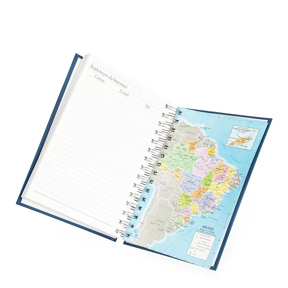 Agenda Diária 2026 Wire-o Personalizada