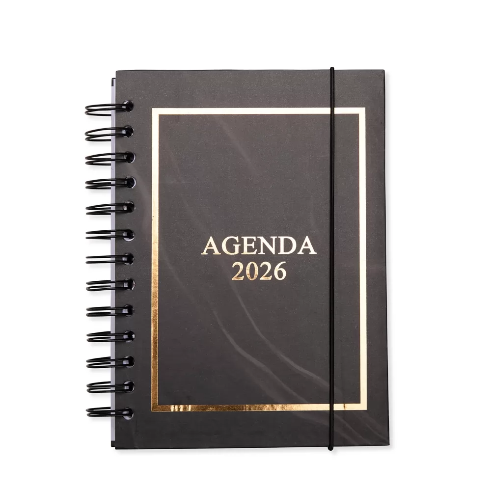 Agenda Diária 2026 Wire-O Personalizada