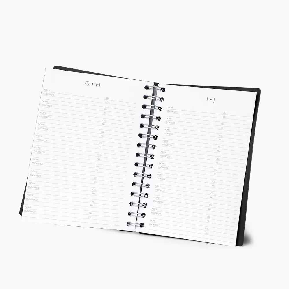 Agenda Diária Wire-o Personalizada