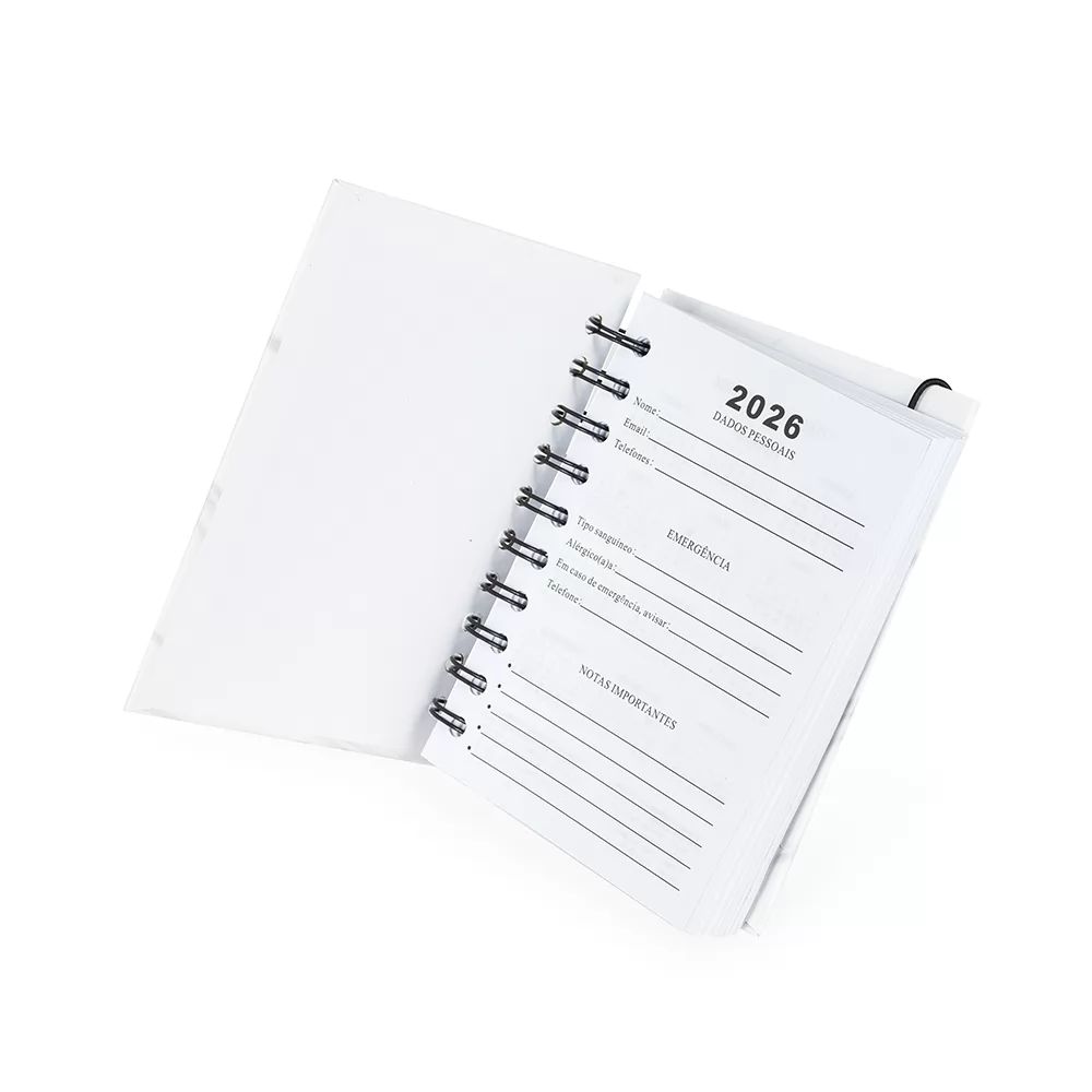 Agenda Diária Wire-O Personalizada