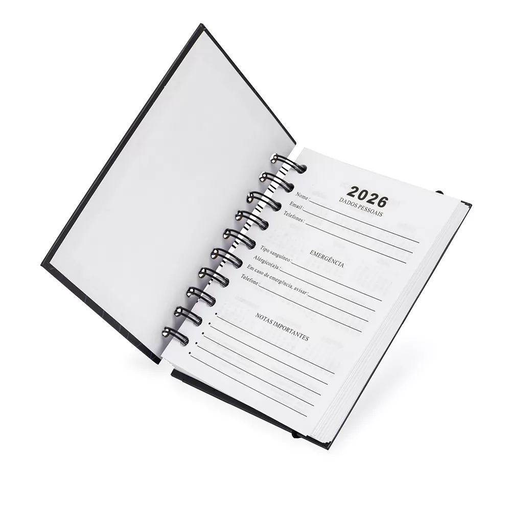 Agenda Diária Wire-O Personalizada