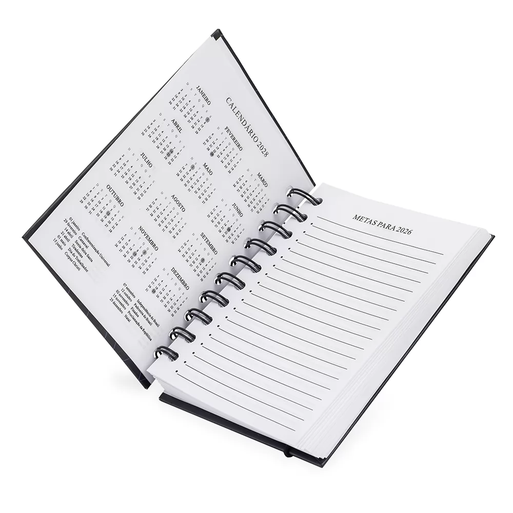 Agenda Diária Wire-O Personalizada