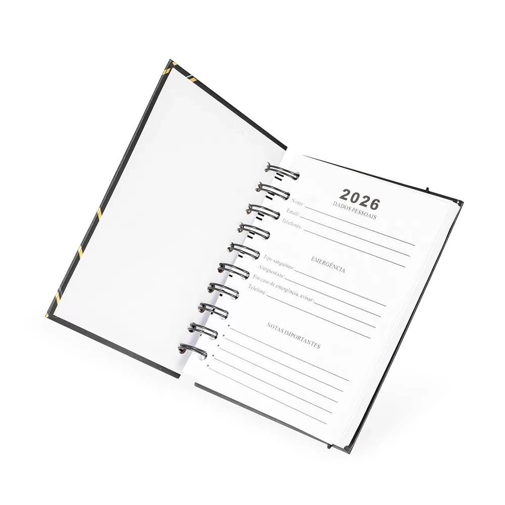Agenda Diária Wire-O Personalizada