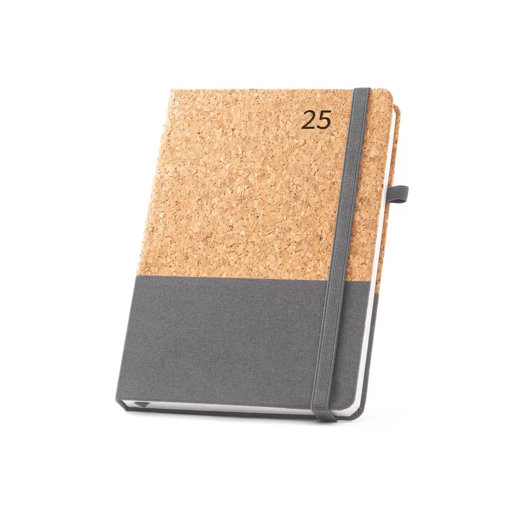 Agenda em cortiça e linho Personalizada