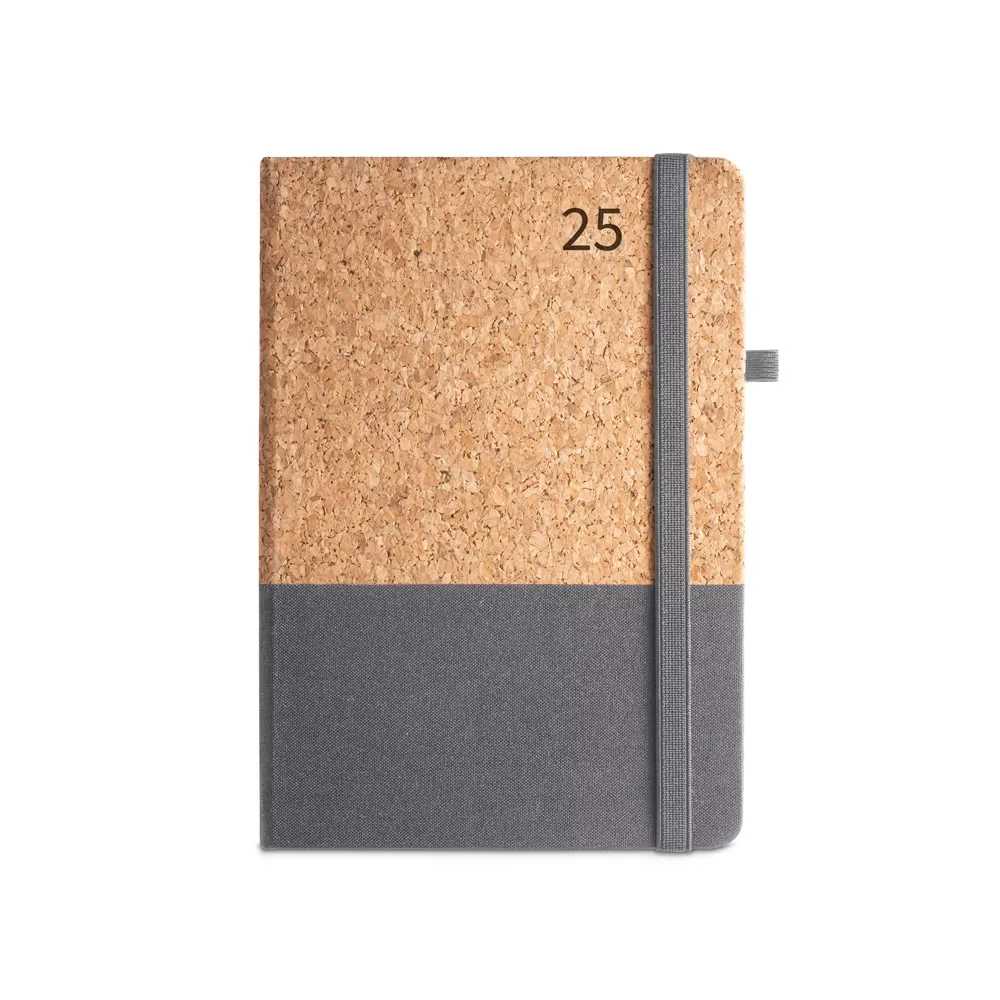 Agenda em cortiça e linho Personalizada