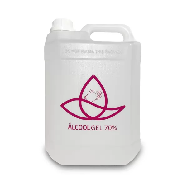 Álcool Gel 70% Antisséptico 5 Litros Personalizado