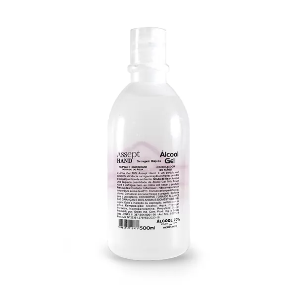 Álcool Gel 70% Antisséptico 500ml Personalizado