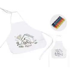 Avental de Criança  Para Colorir Personalizado  Avental de Criança  Para Colorir Personalizado