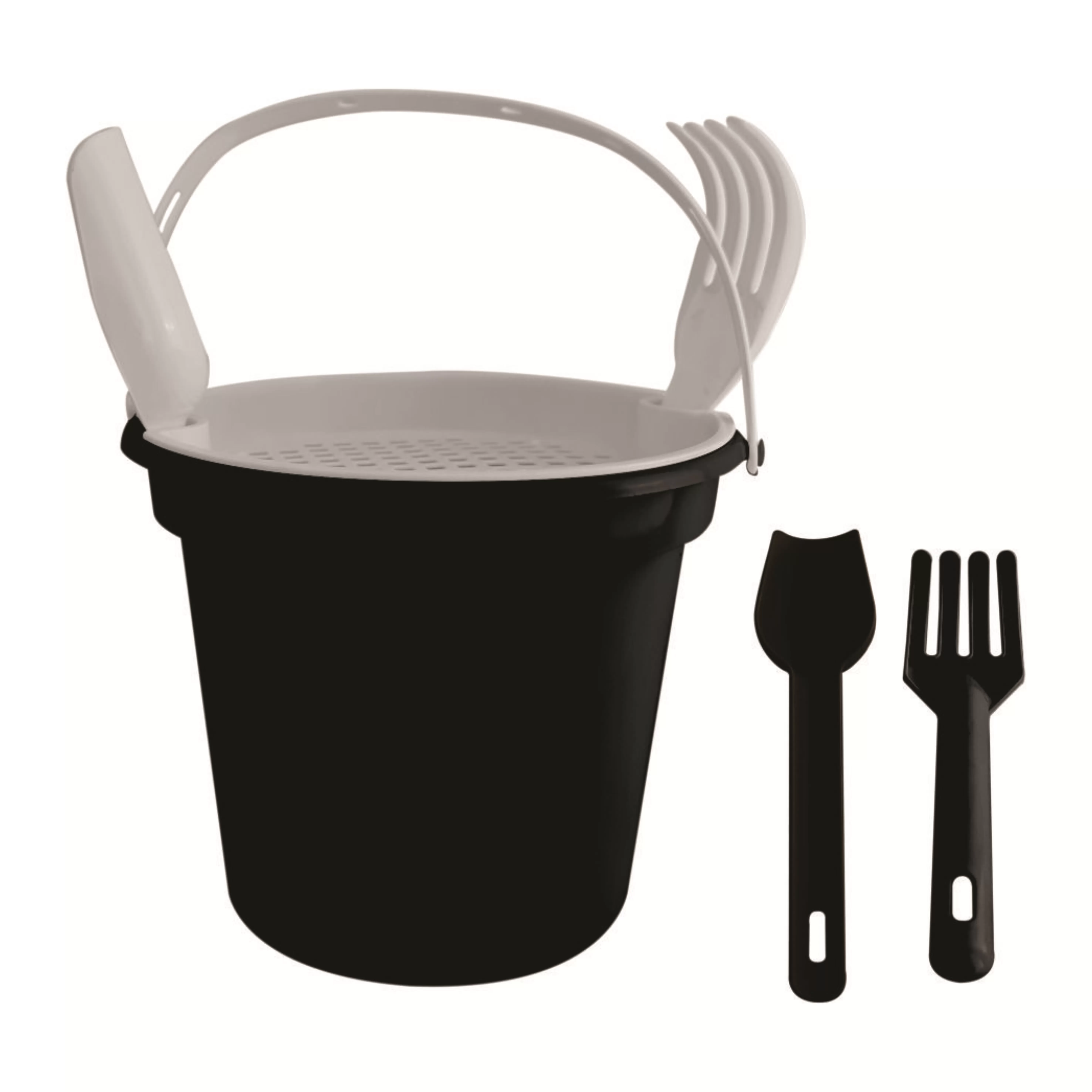 Balde De Praia com Pá, Rastelo e Peneira Personalizado