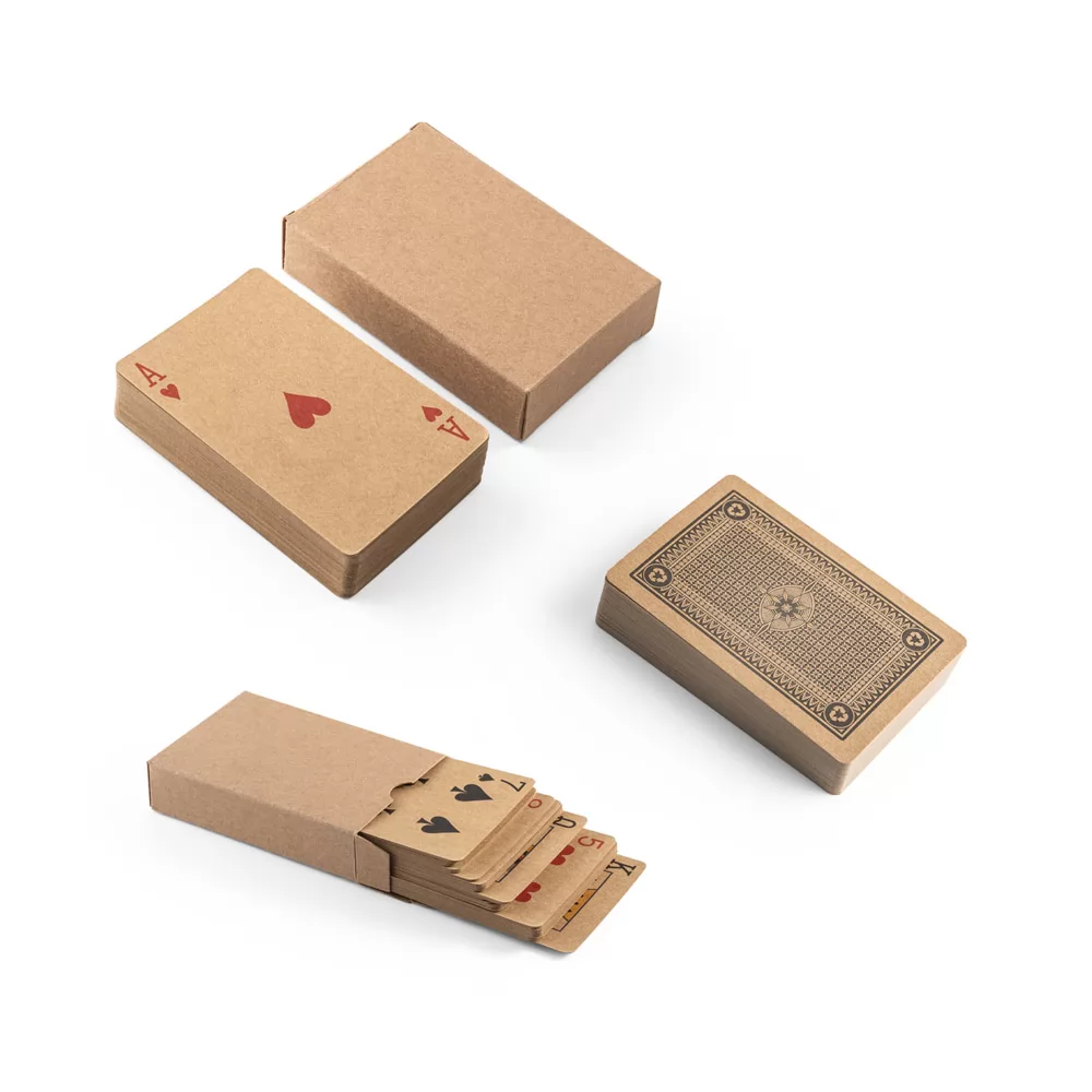 Baralho de Cartas em Papel Kraft Personalizado