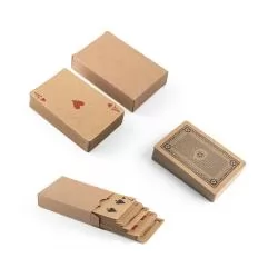 Baralho de Cartas em Papel Kraft Personalizado Baralho de Cartas em Papel Kraft Personalizado