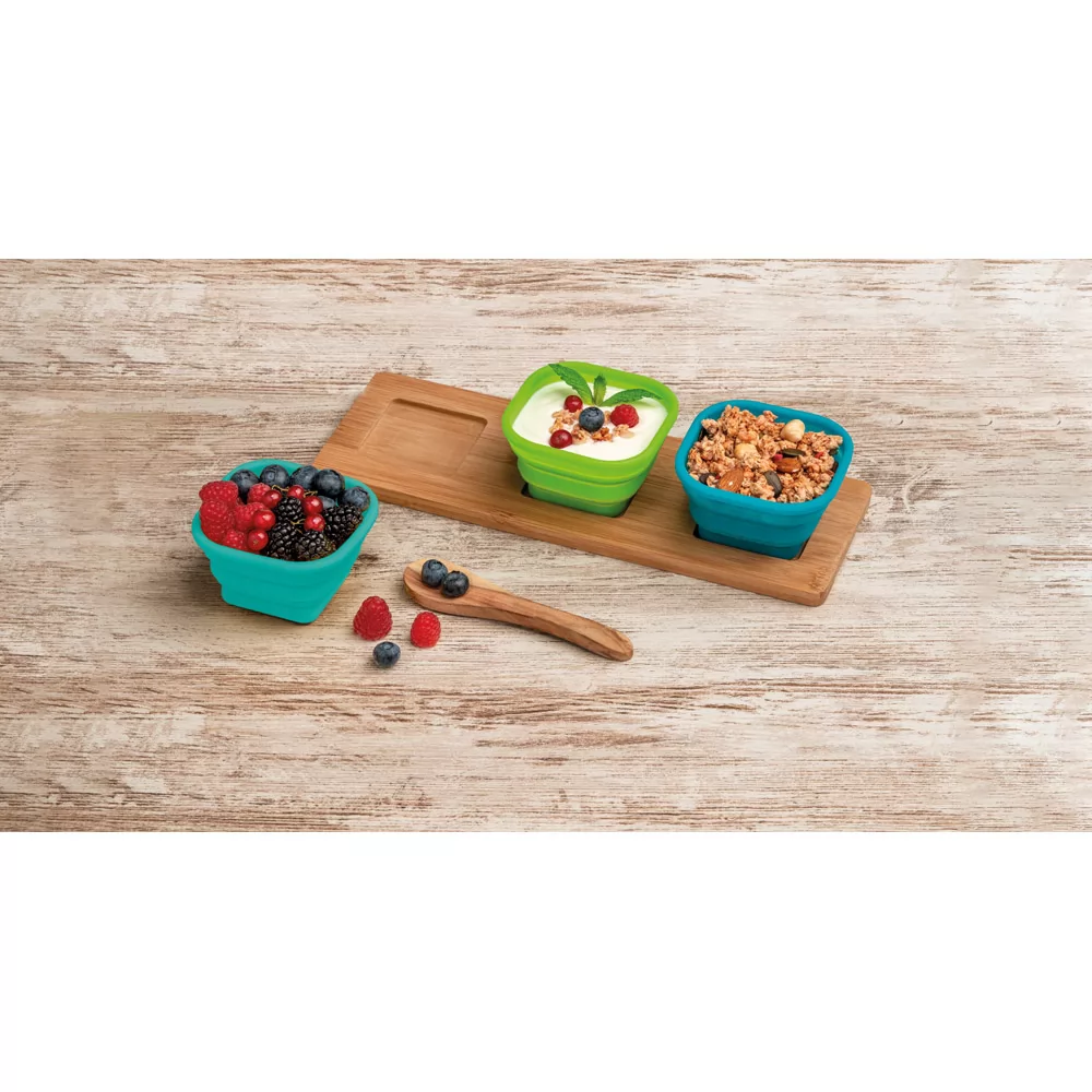 Base de mesa com 3 potes Personalizado