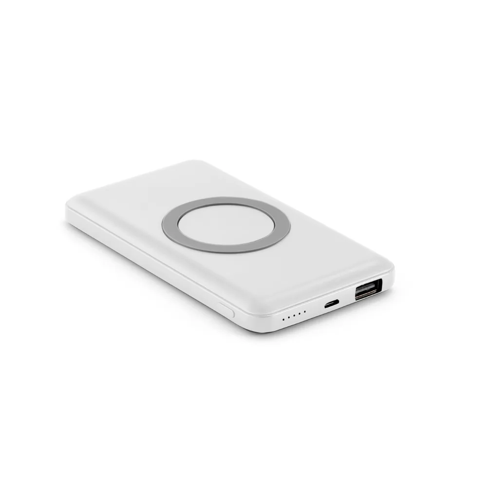 Bateria portátil e carregador wireless em alumínio 4.000 mAh Personalizada