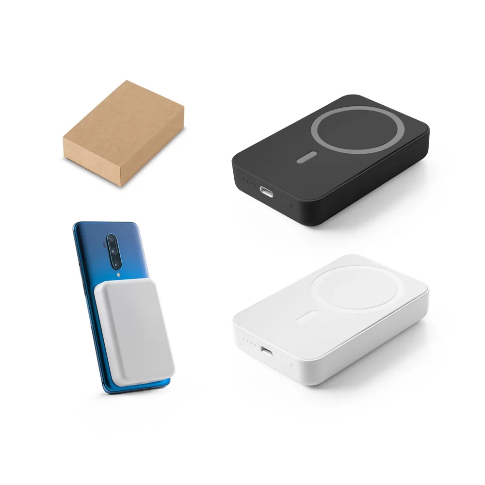 Bateria portátil em ABS 100% reciclado 10.000 mAh Personalizada