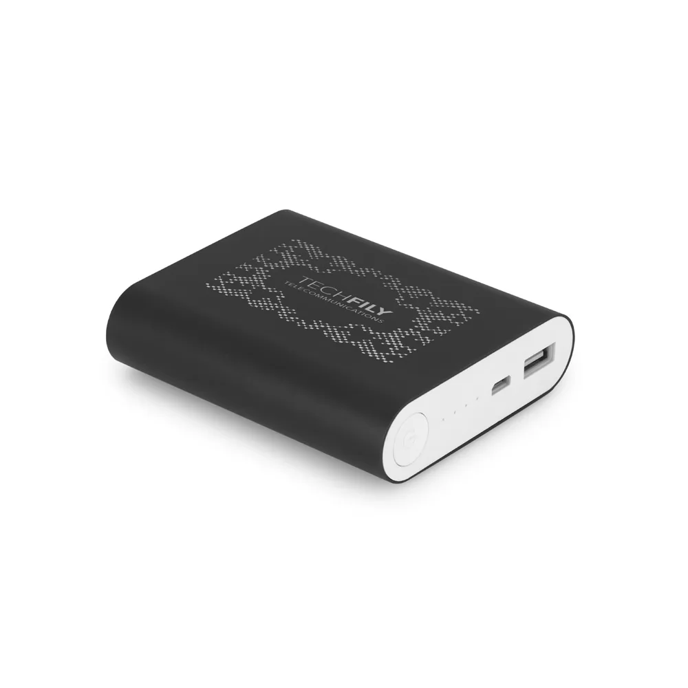 Bateria portátil em alumínio e bateria de lítio 8.000 mAh Personalizada