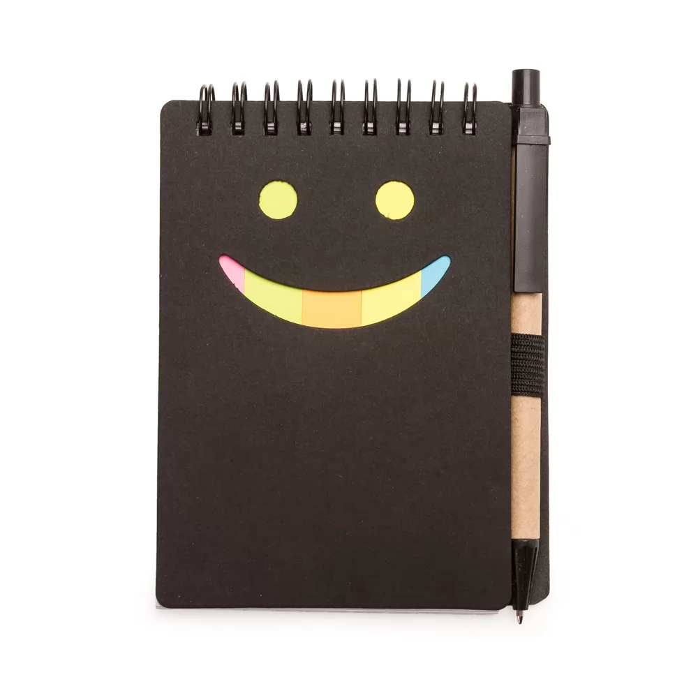 Bloco de Anotações com Autoadesivos e Caneta Personalizado