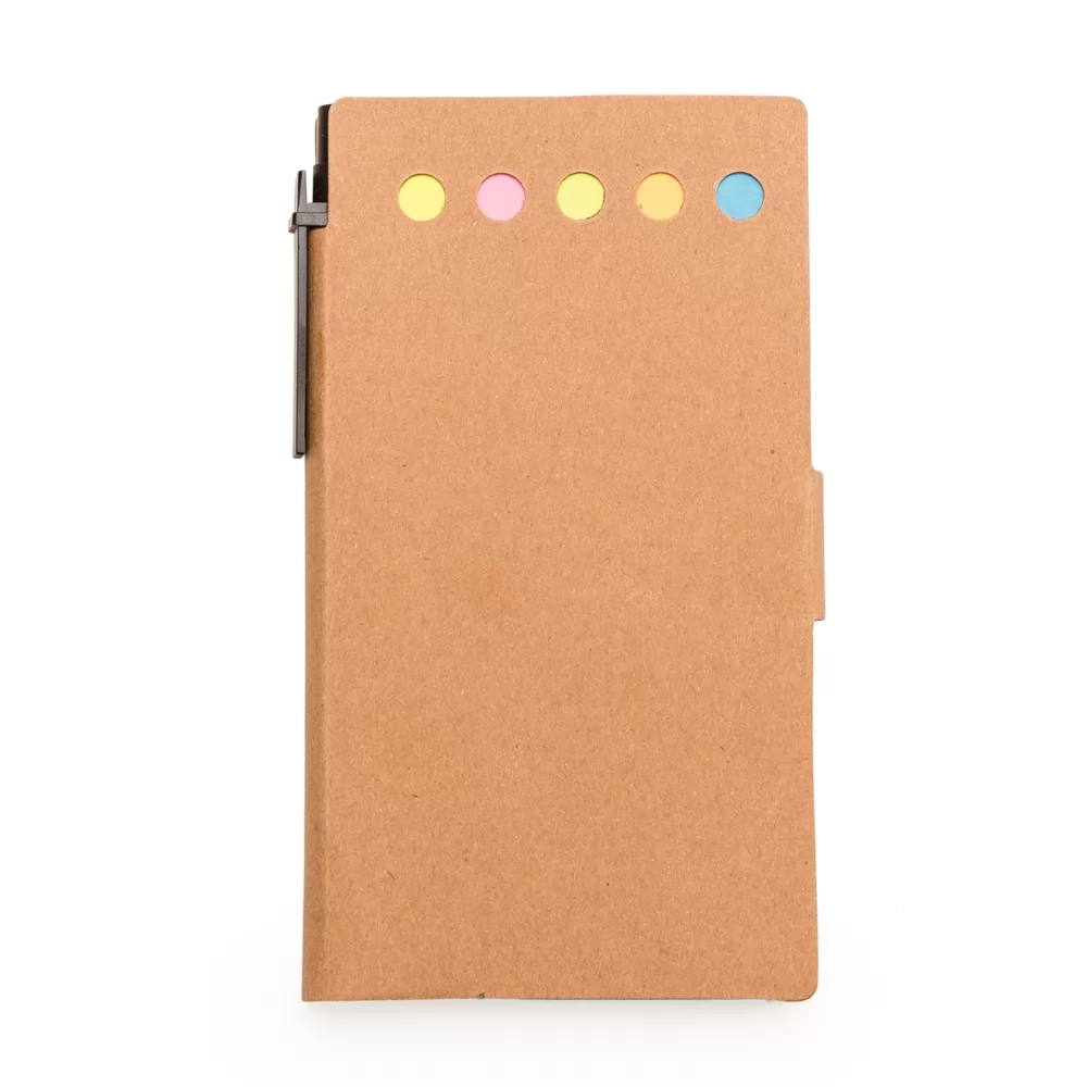 Bloco de Anotações com Post-it e Caneta Personalizado