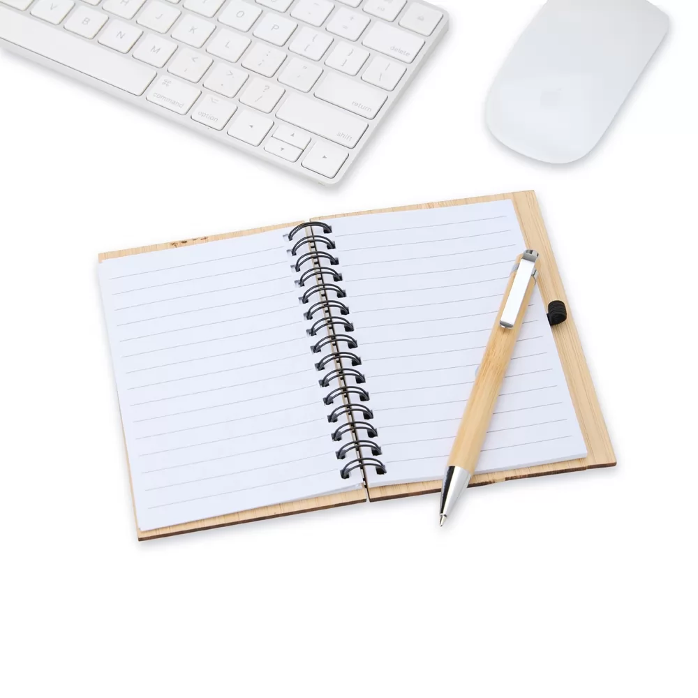 Bloco de Anotações Ecológico com Caneta Personalizado