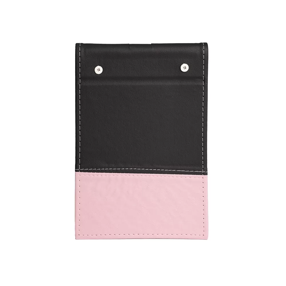 Bloco de Anotações em Couro Sintético e Porta Caneta Personalizado