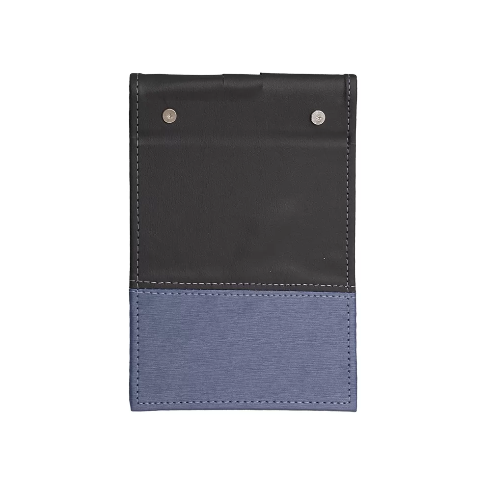 Bloco de Anotações em Couro Sintético e Porta Caneta Personalizado