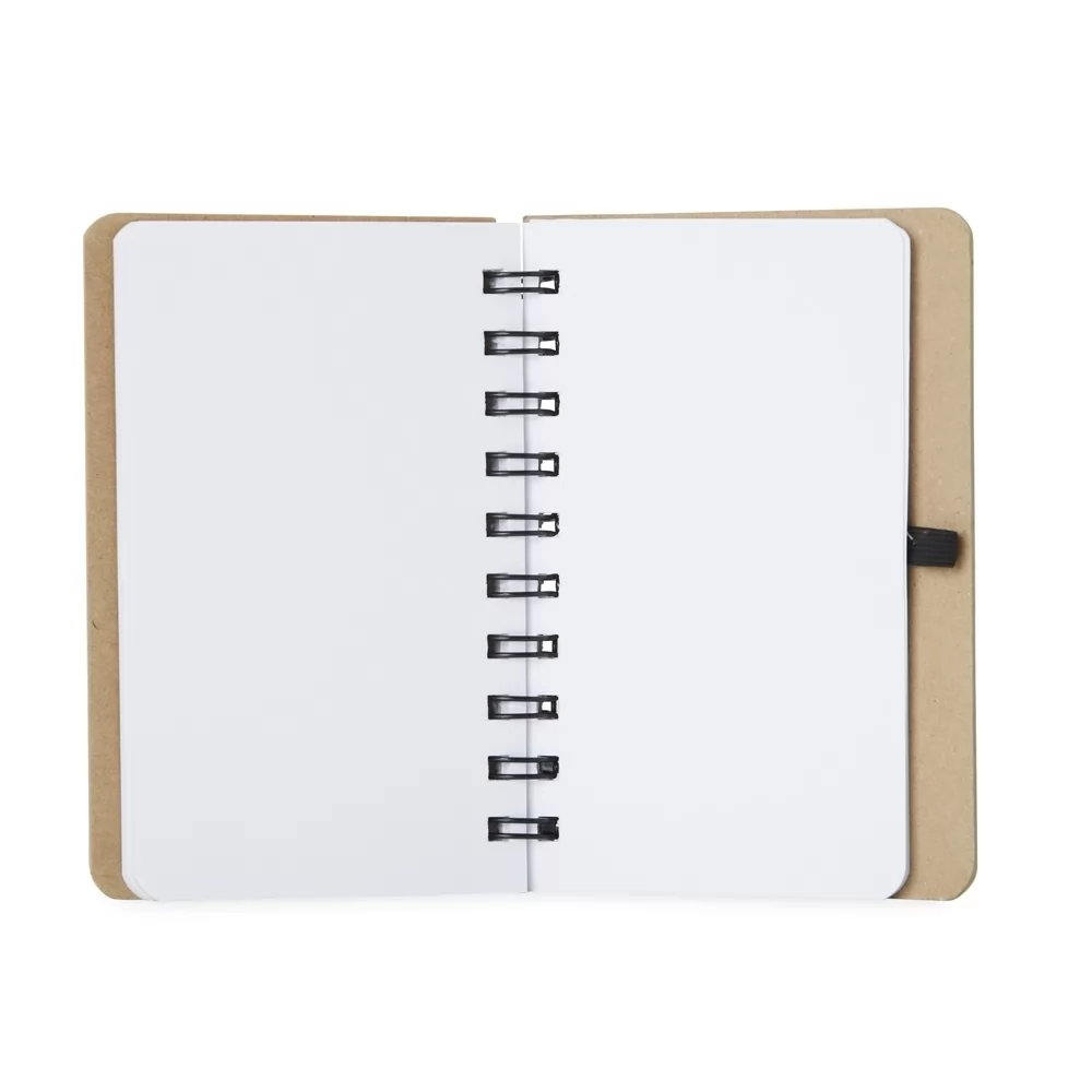 Bloco de Anotações em Kraft com Porta Caneta Personalizado