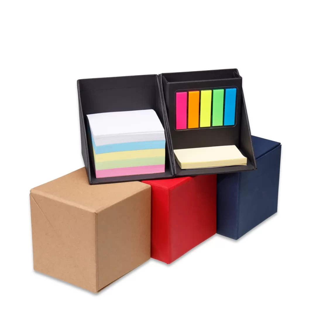 Bloco de anotações formato de cubo Personalizado