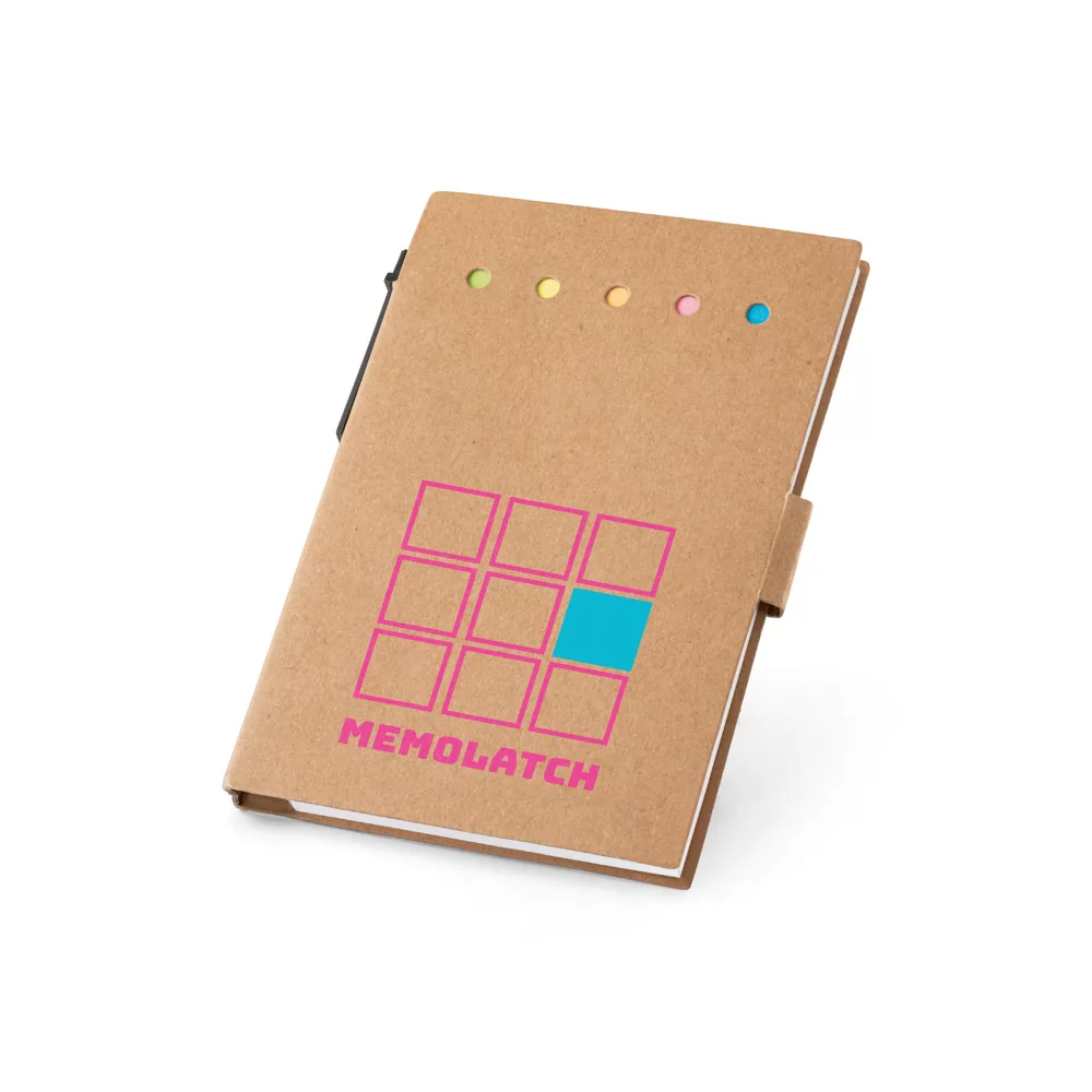 Bloco Ecológico com Adesivos e Caneta Personalizado