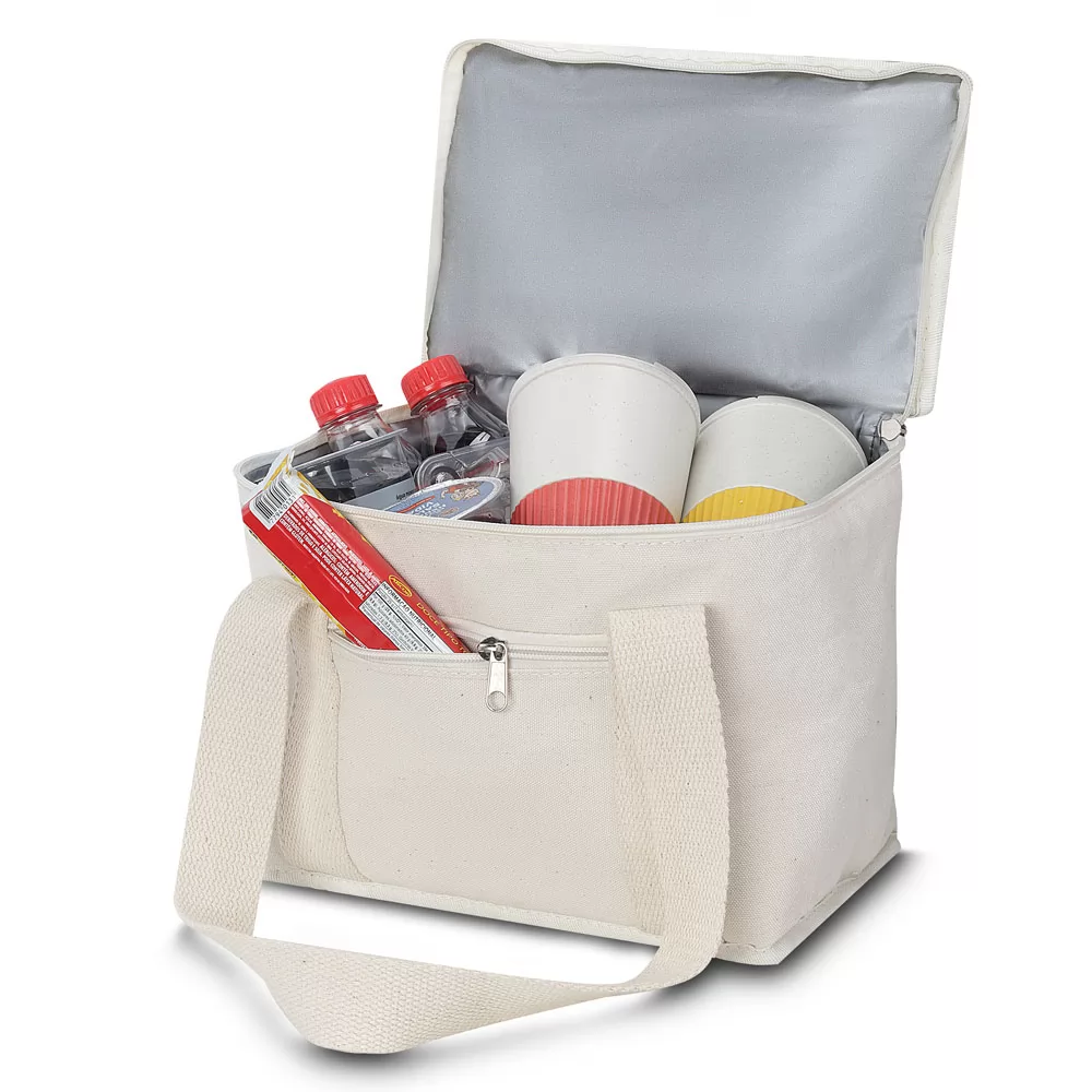 Bolsa Térmica de Algodão Cru Personalizada