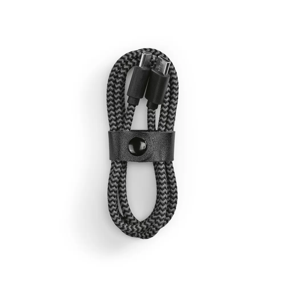 Cabo USB-C de carregamento rápido em PET 100% reciclado Personalizado