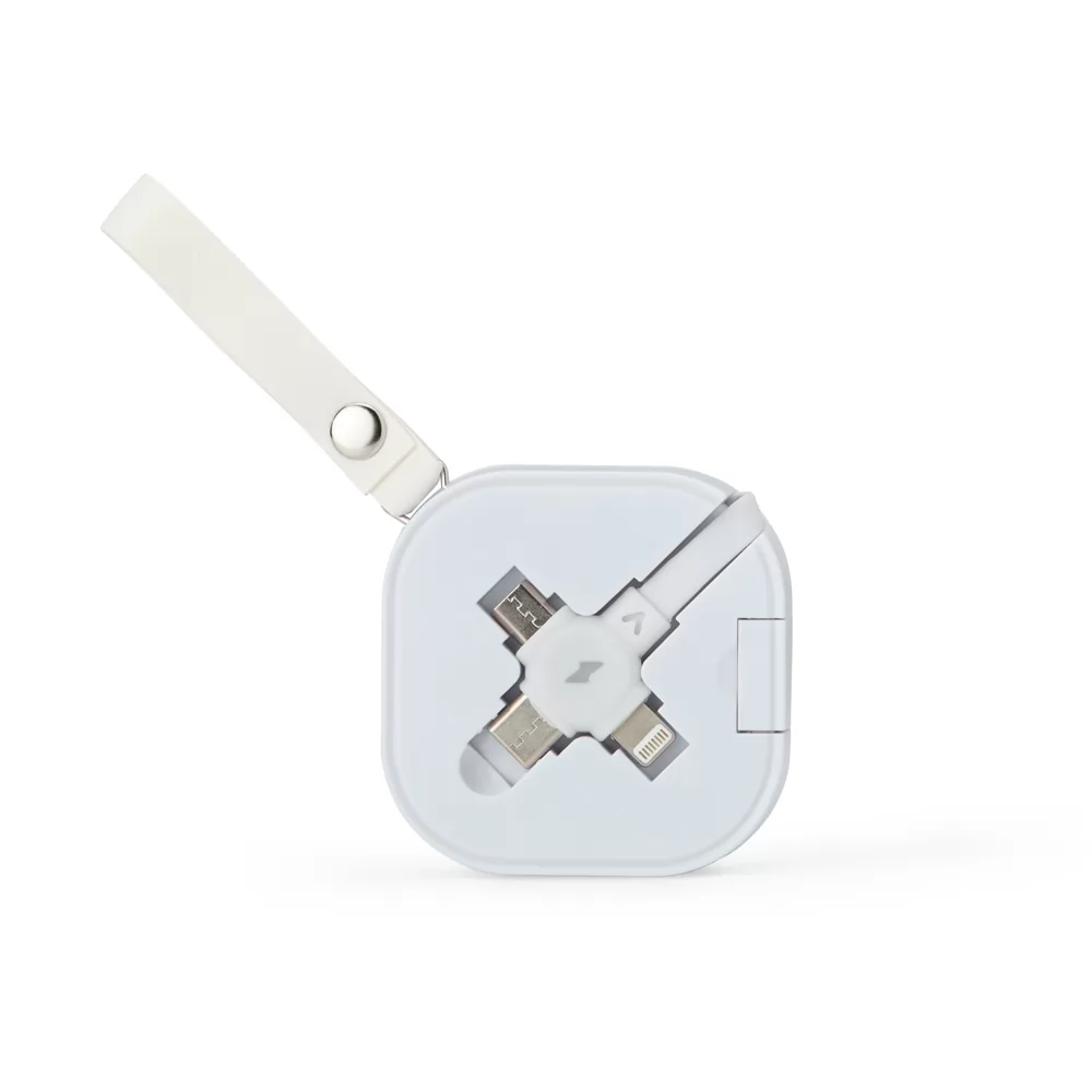 Cabo USB retrátil 4 em 1 Personalizado