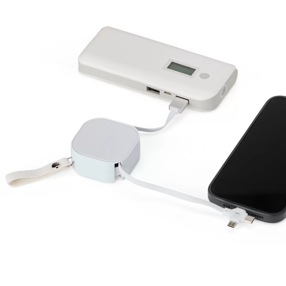 Cabo USB retrátil 4 em 1 Personalizado