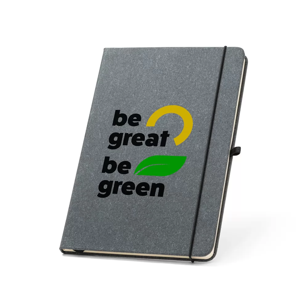 Caderneta A5 com capa dura em couro reciclado Personalizada