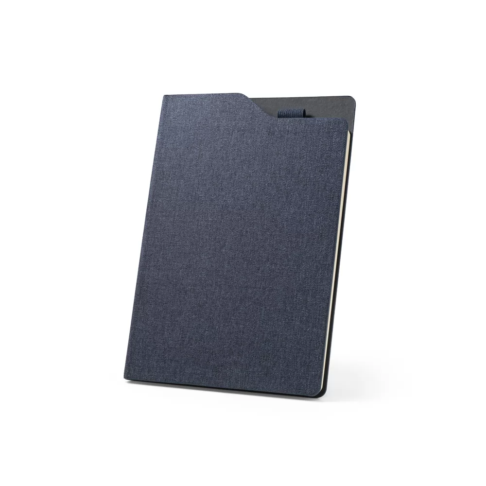 Caderneta A5 de capa dura em tecido poliéster 100% reciclado Personalizada