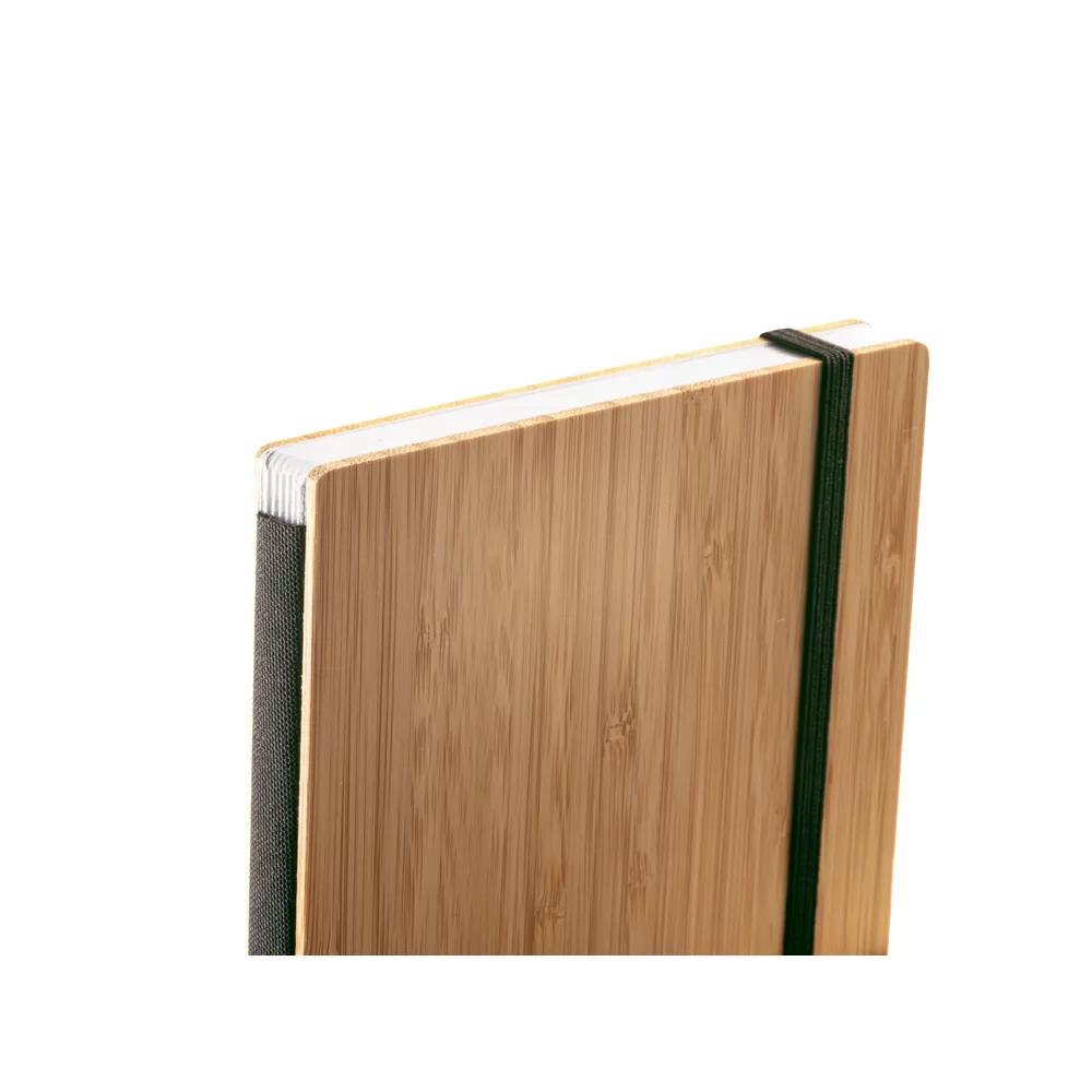 Caderneta A5 de capa e contracapa em placa de bambu Personalizada