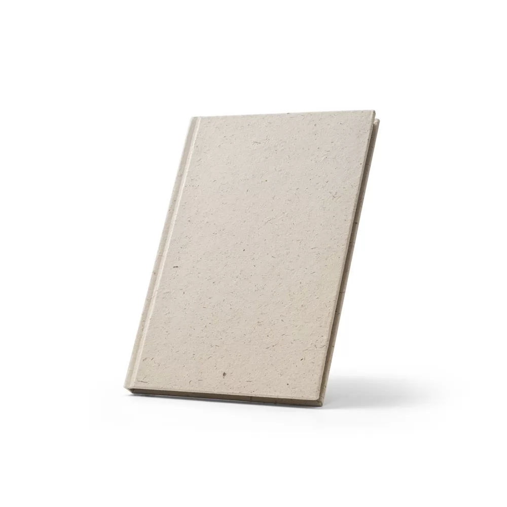 Caderneta A5 em matéria orgânica de elefante (95%) e algodão de trapo (5%) Personalizada