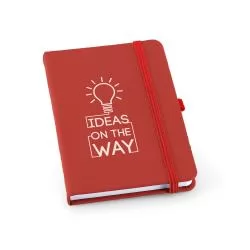 Caderneta A6 Couro Sintético Personalizada