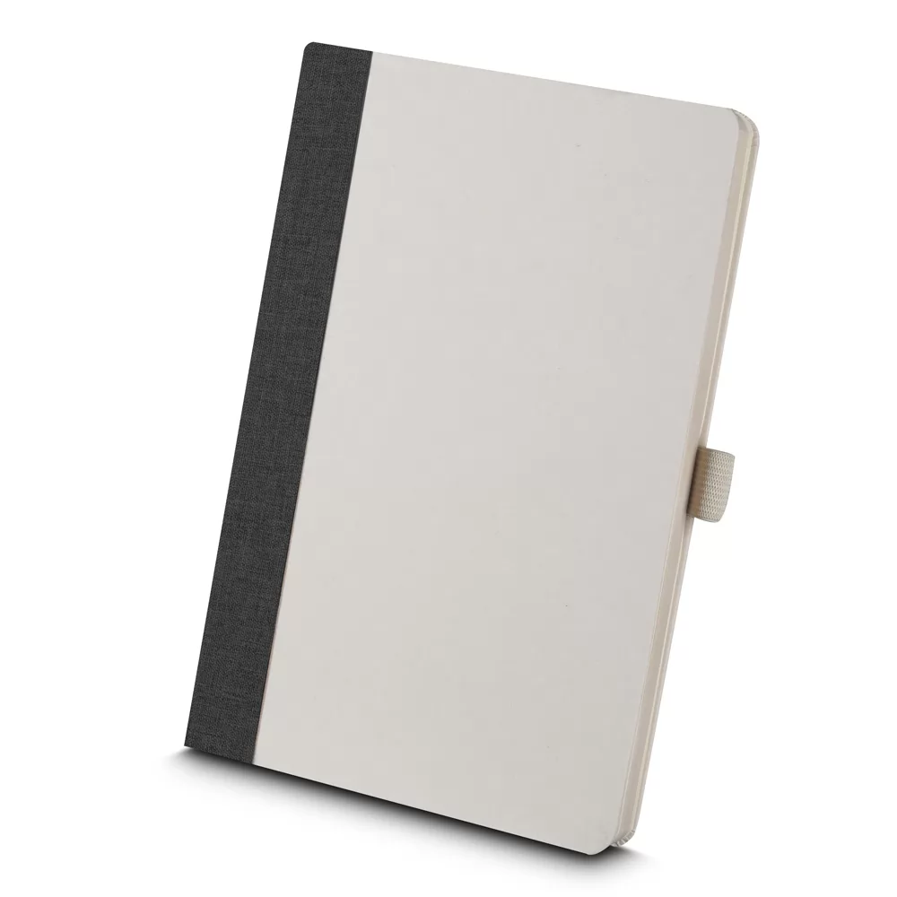 Caderneta capa em fibra de açucar e tecido RPET Personalizada