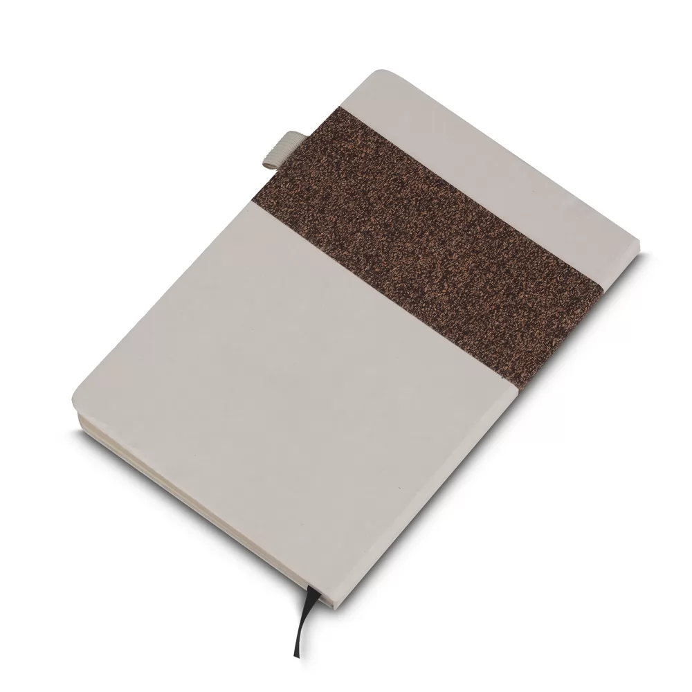 Caderneta capa em fibra de açucar e tecido RPET Personalizada