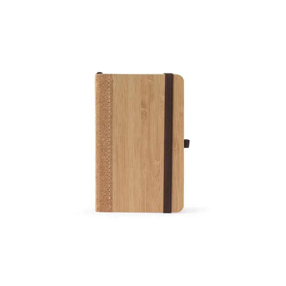 Caderneta com Capa em Bambu e Cortiça Personalizada